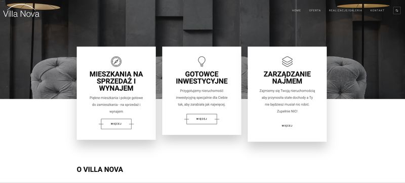 Villa Nova - strona internetowa dewelopera